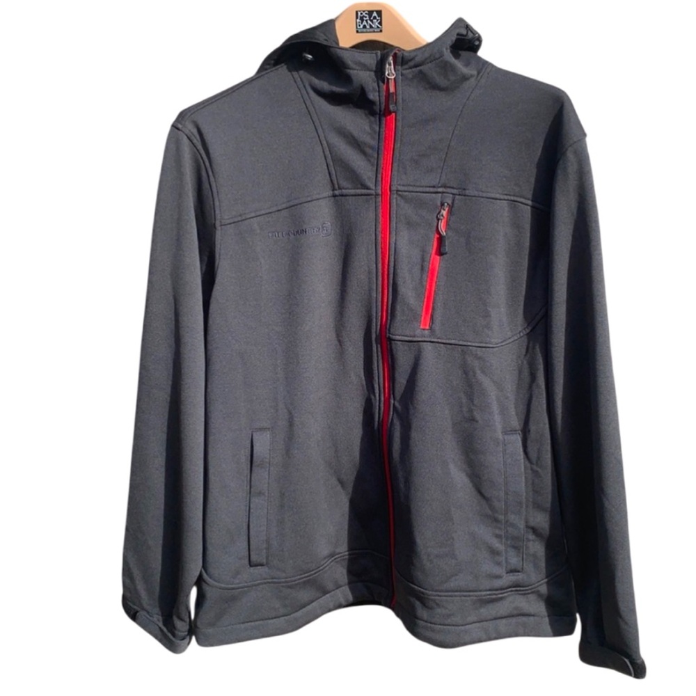 Free Country Marbled Tech Fleece Jacket “Cedarpoint Trucking” Logo